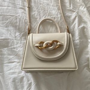 Zara White Crossbody Bag